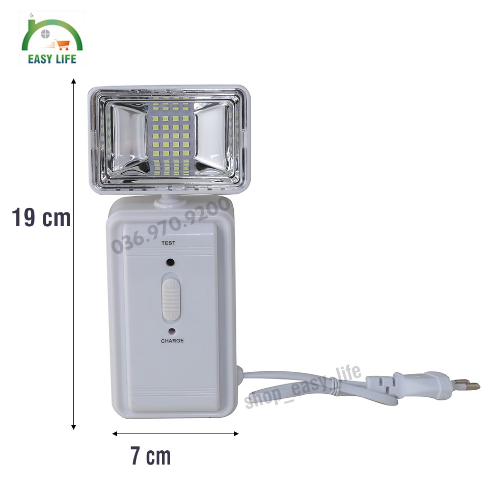 Đèn chiếu sáng khẩn cấp 3W LED Rạng Đông [Tuổi Thọ Cao]