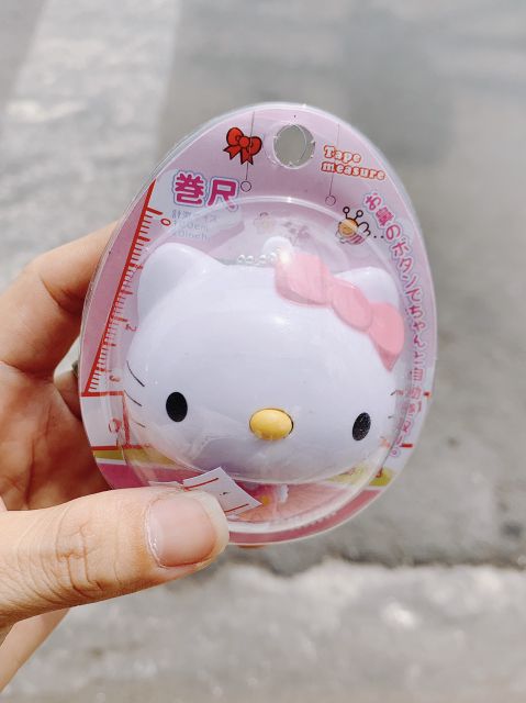 Thước dây hellokitty/ doremon 1m- văn phòng phẩm