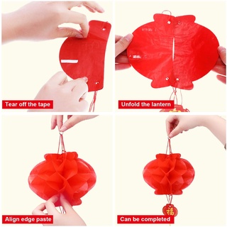 Set 5 lồng đèn giấy phong cách Trung Hoa