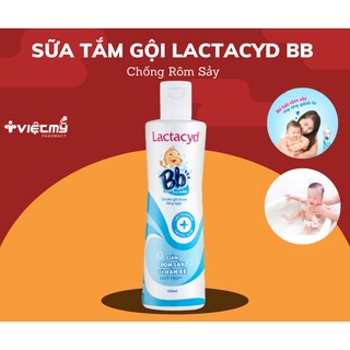 Sữa tắm gội chống rôm sảy Lactacyd BB 250ml cho trẻ