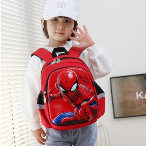 Balo cho bé trai đi học mẫu giáo mầm non hình Spider Man siêu nhân nhện, Paw Patrol chó cứu hộ