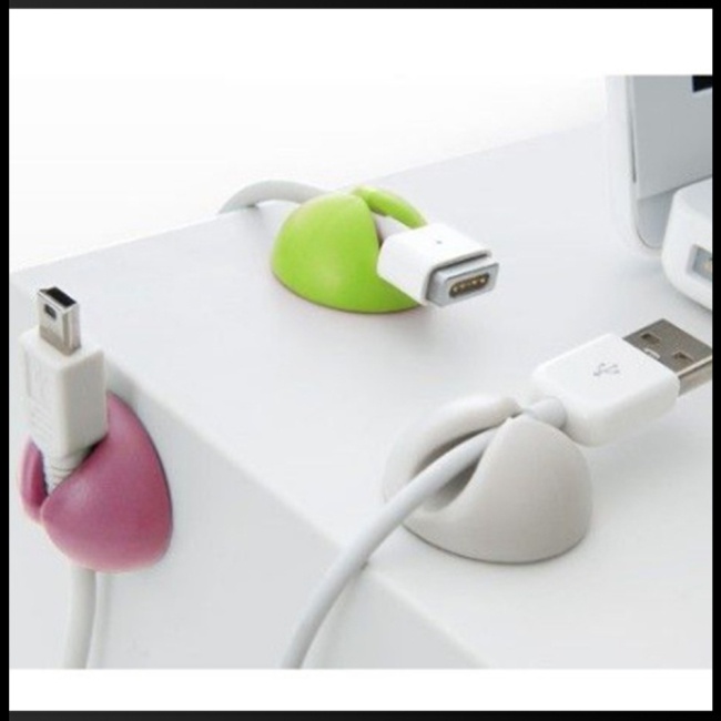 Zevaret Kẹp Cao Su Cố Định Dây Cáp Usb Thông Dụng (Màu Sắc Ngẫu Nhiên)