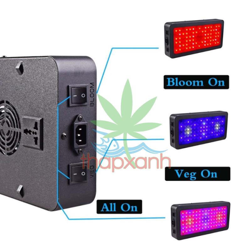 Đèn Led trồng cây trong nhà TS-1200W, led grow light dual chip, Veg, Bloom