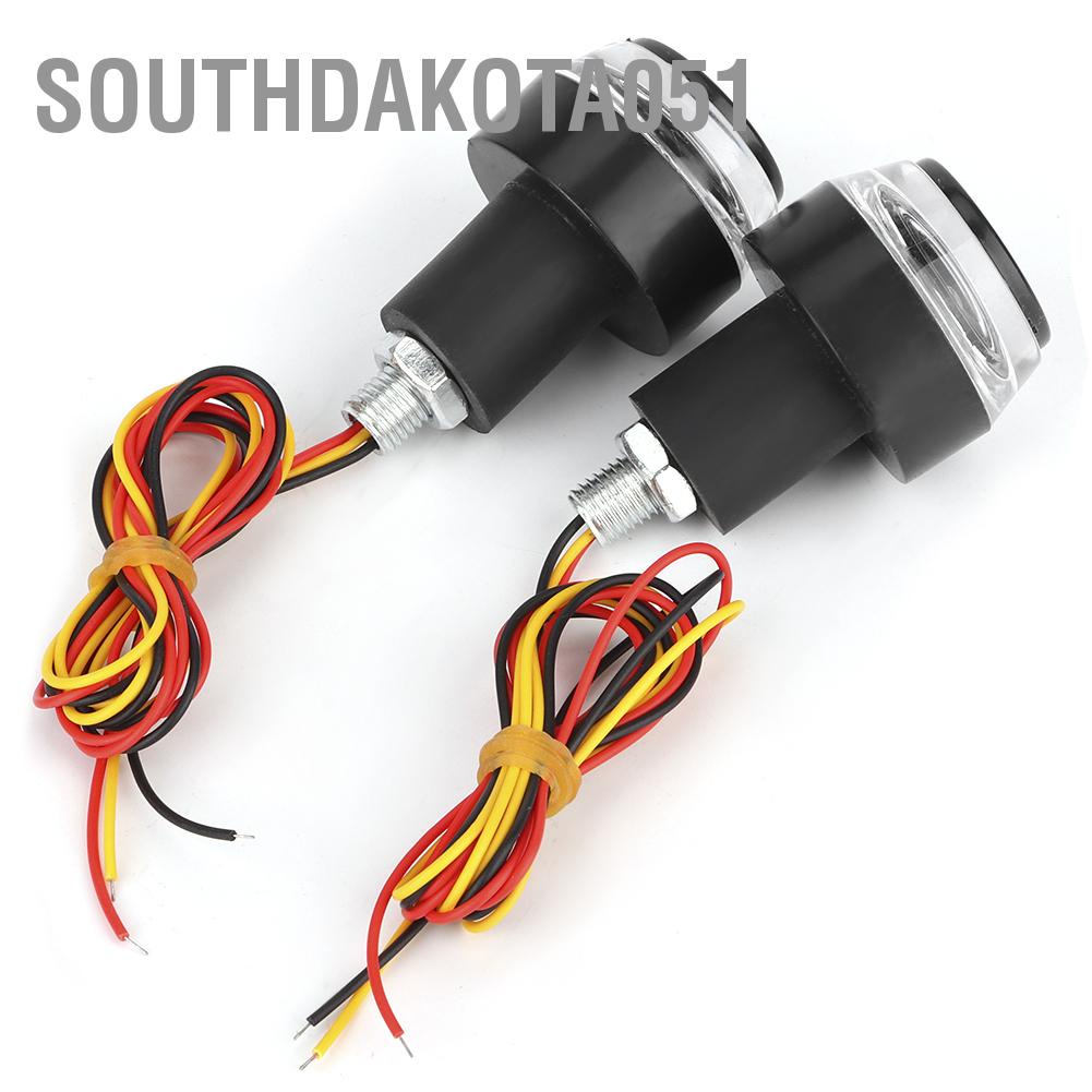 Southdakota051 2pcs LED License Plate Light Signal Lamp 27.6in Cable Accessory for Motorcycle ATV Scooter