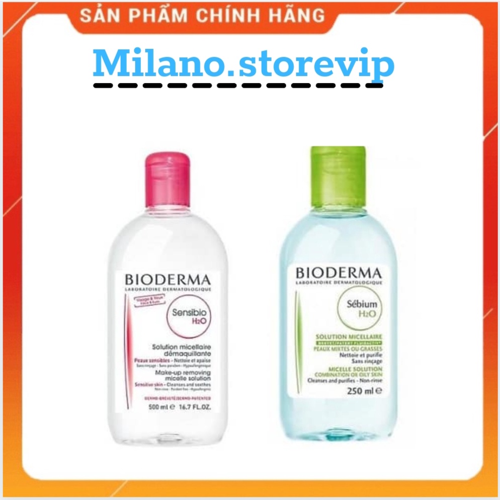 Nước Tẩy Trang Dành Cho Da Nhờn Mụn Bioderma H2O 500ml