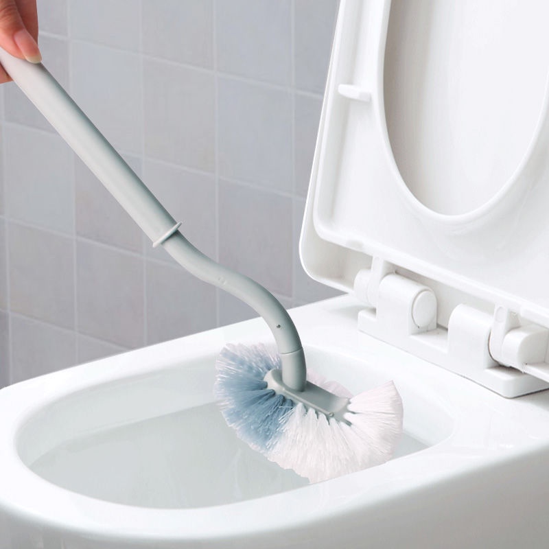 Bộ Bàn Chải Vệ Sinh Toilet Cỡ Lớn S + Bàn Chải Nhỏ Cầm Tay Không Cần Khoan Tường Có Đế Gắn Tường