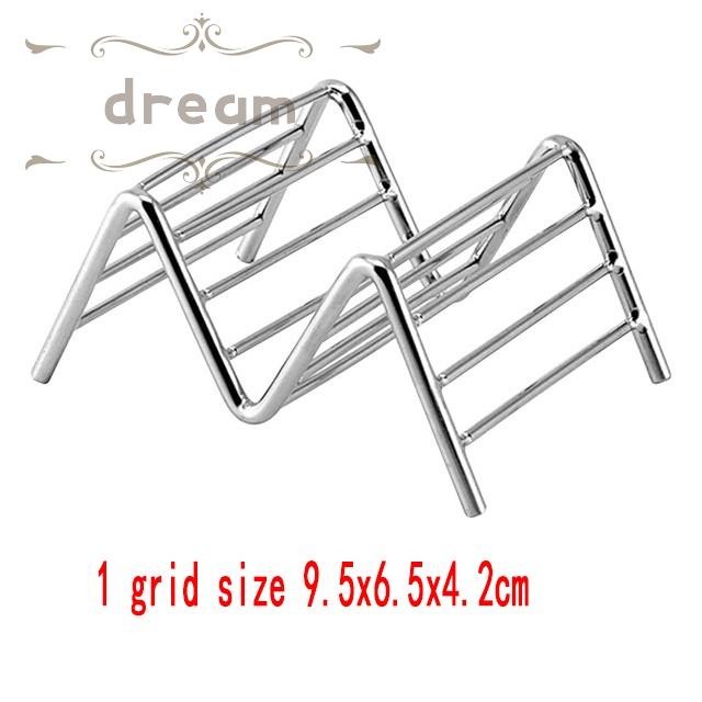 【DREAMLIFE】Taco Holder Pancake Buffet Stand Dining Hall Home Household Kitchen Silver