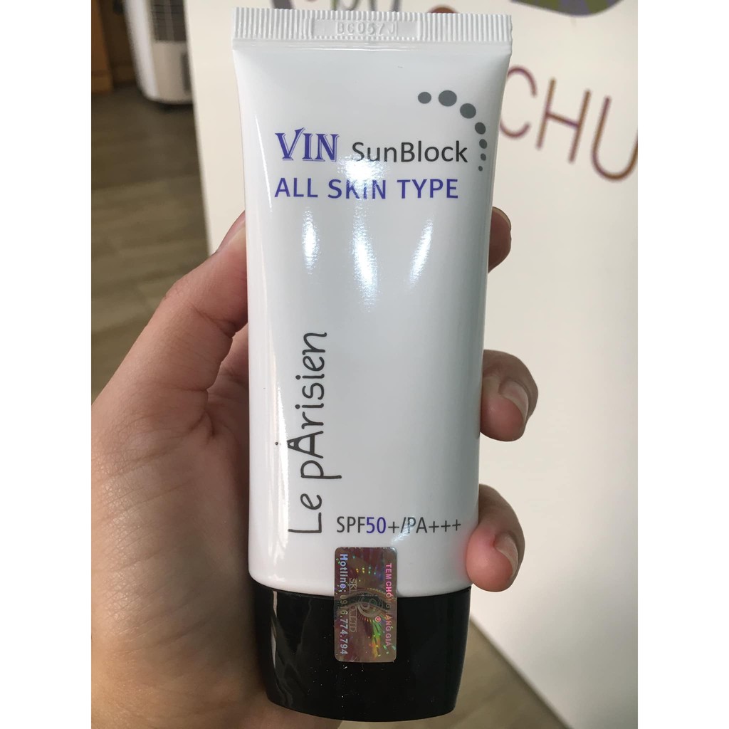 Leparisien Vin Snunblock SPF 50+ KEM CHỐNG NẮNG PA+++, chống nhăn, trắng da