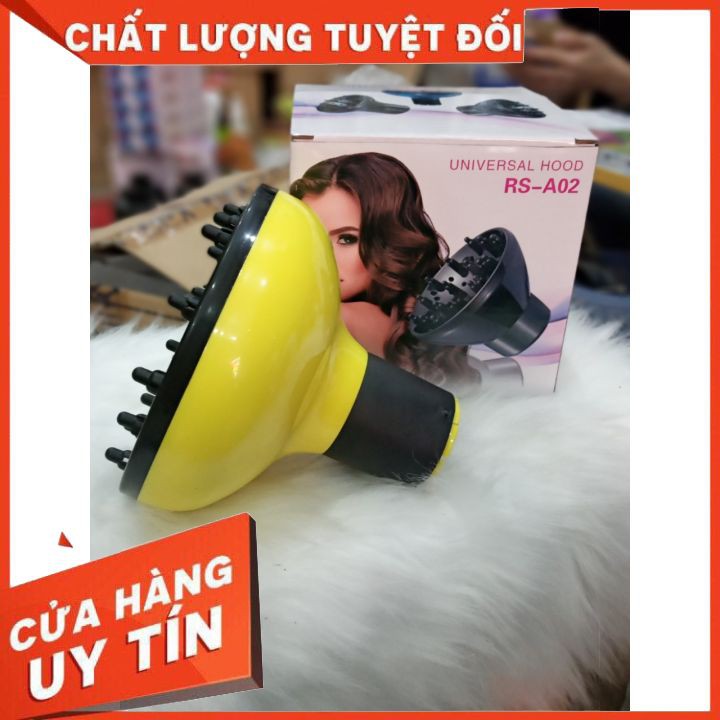 🍩FREESHIP 🍩 Chụp Loa Sấy Tròn Tạo Kiểu Cho Tóc Uốn Xoăn, chất liệu nhựa bền đẹp, đầu cao su đa năng gắn tất cả máy sấy