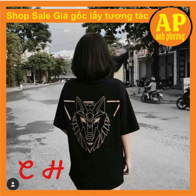 Áo SÓI HADE.SPhông thụng tay lỡ in hình sói vàngform unisex dánh cho cả nam và nữchất cotton mềm mịn