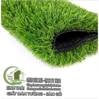 Tấm cỏ nhựa nhân tạo sợi cỏ dài, đế dày tốt 1m x 1m