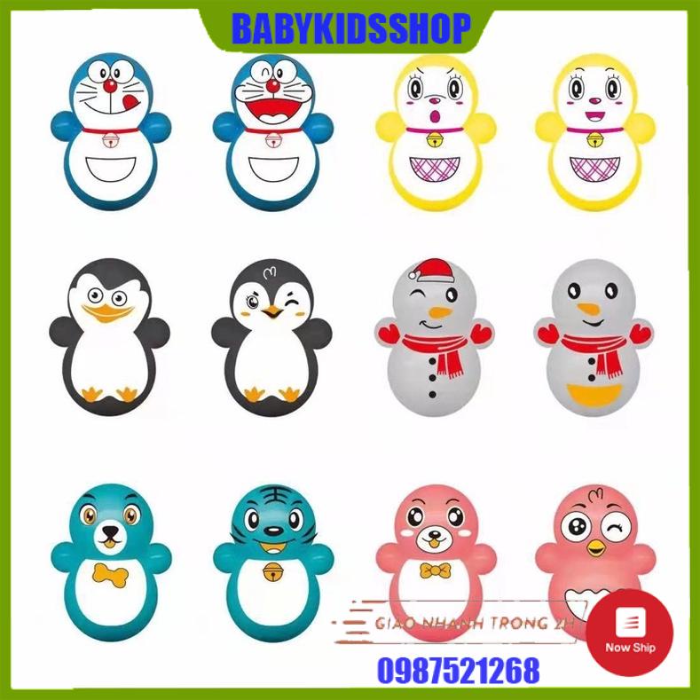 Lật đật squid game mini, đồ chơi lật đật mini doraemon cho bé cute dễ thương giá rẻ (pikachu, trò chơi con mực, minion)