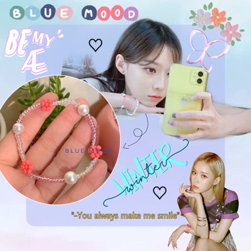 Vòng tay handmade hạt cườm Inspired Winter Aespa