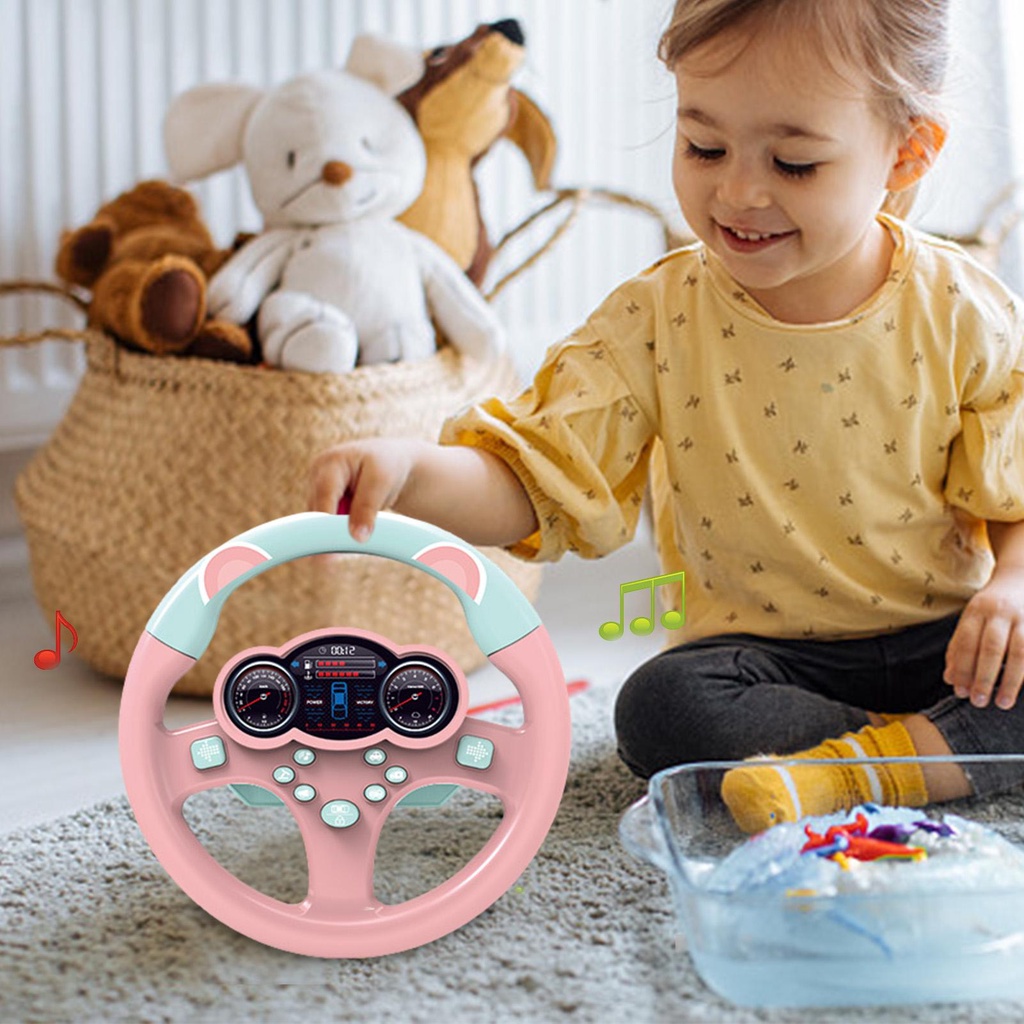 Đồ Chơi Vô Lăng Xe Hơi Có Nhạc Và Đèn Vui Nhộn Cho Bé