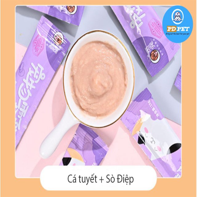 Súp thưởng Cat Food vị nâng cấp mới cho mèo, thú cưng - Đồ ăn thưởng cho Boss siêu ngon dinh dưỡng 15gr