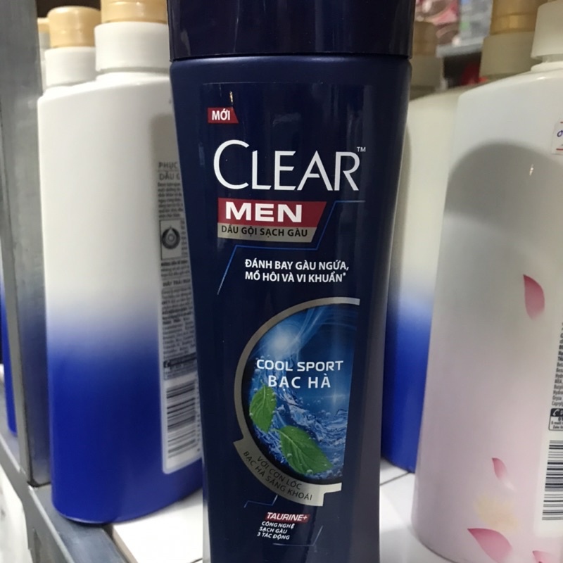 Dầu Gội Sạch Gàu Clear Men Cool Sport Bạc Hà (340g)