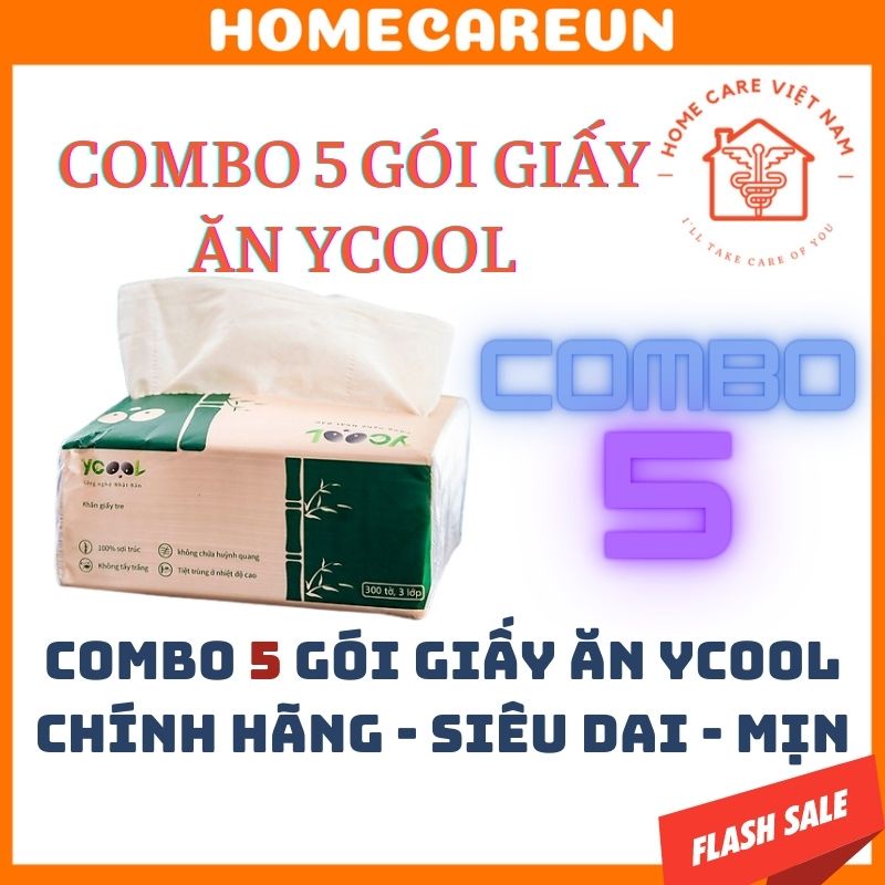 Combo 5 gói giấy ăn ycool