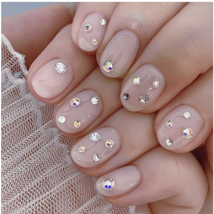 Đá Chân Lưới 14 Khía Crystal Trang Trí Móng ANGELICA  601