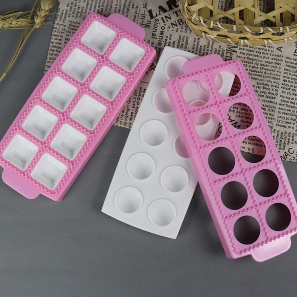 1 Dụng Cụ Làm Bánh Mì Pasta Mini Dạng Tròn / Vuông Chất Lượng Cao Malcom Ravioli
