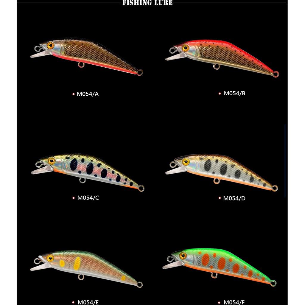 <1PC> 63mm 7g Fishing Lures Sinking Trout Minnow Wobbler Fishing Tackle Hard Bait