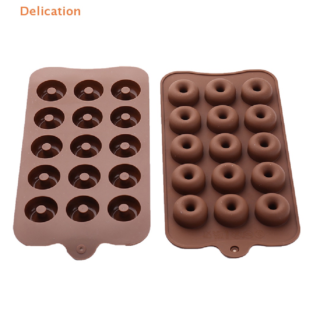 Khuôn Silicone Làm Bánh Donut 15 Ngăn 3D Cho Nhà Bếp
