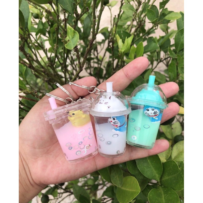 Móc Khoá Nước Hình Thù Dễ Thương  Móc Vàng