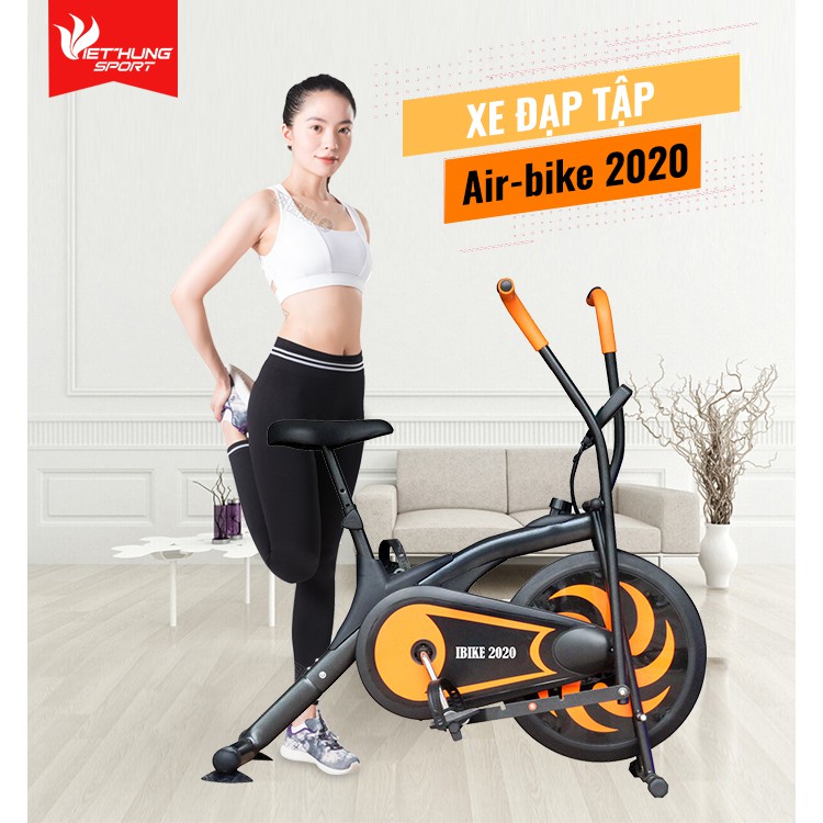 Máy Tập Thể Dục- Xe Đạp Tập Thể Dục - Ibike 2020 có đồng hồ đo nhịp tim Tập cho người tai biến.
