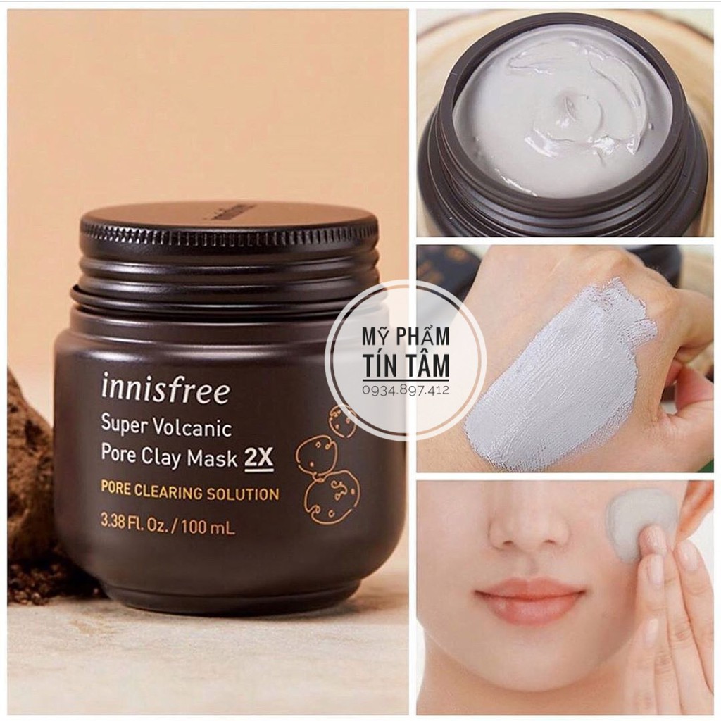 Mặt Nạ Tro Núi Lửa Innisfree Super Volcanic Pore Clay Mask 2X 100ml