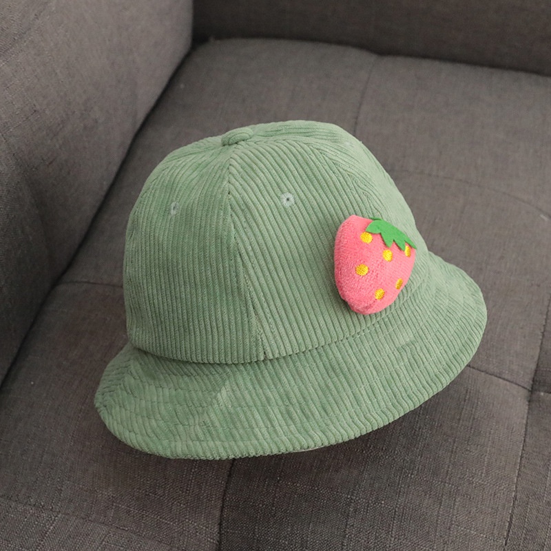 Mũ Cotton Thoáng Khí Họa Tiết Trái Cây Dễ Thương Cho Bé