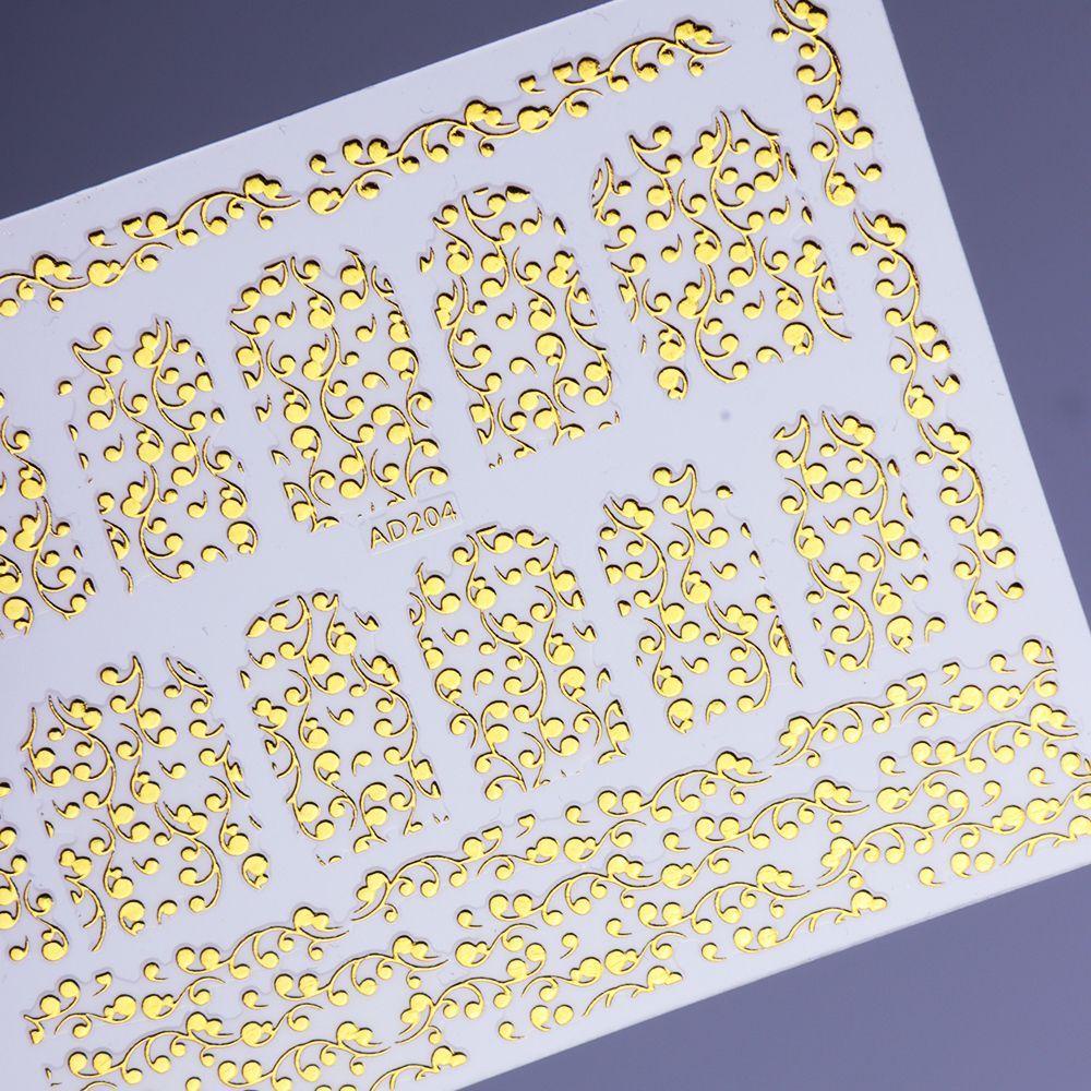 Miếng Dán Trang Trí Móng Tay Họa Tiết Hoa Xinh Xắn