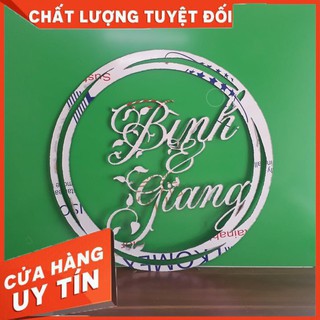 Chữ Hỷ Alu Gương vàng - nhận cắt theo yêu cầu