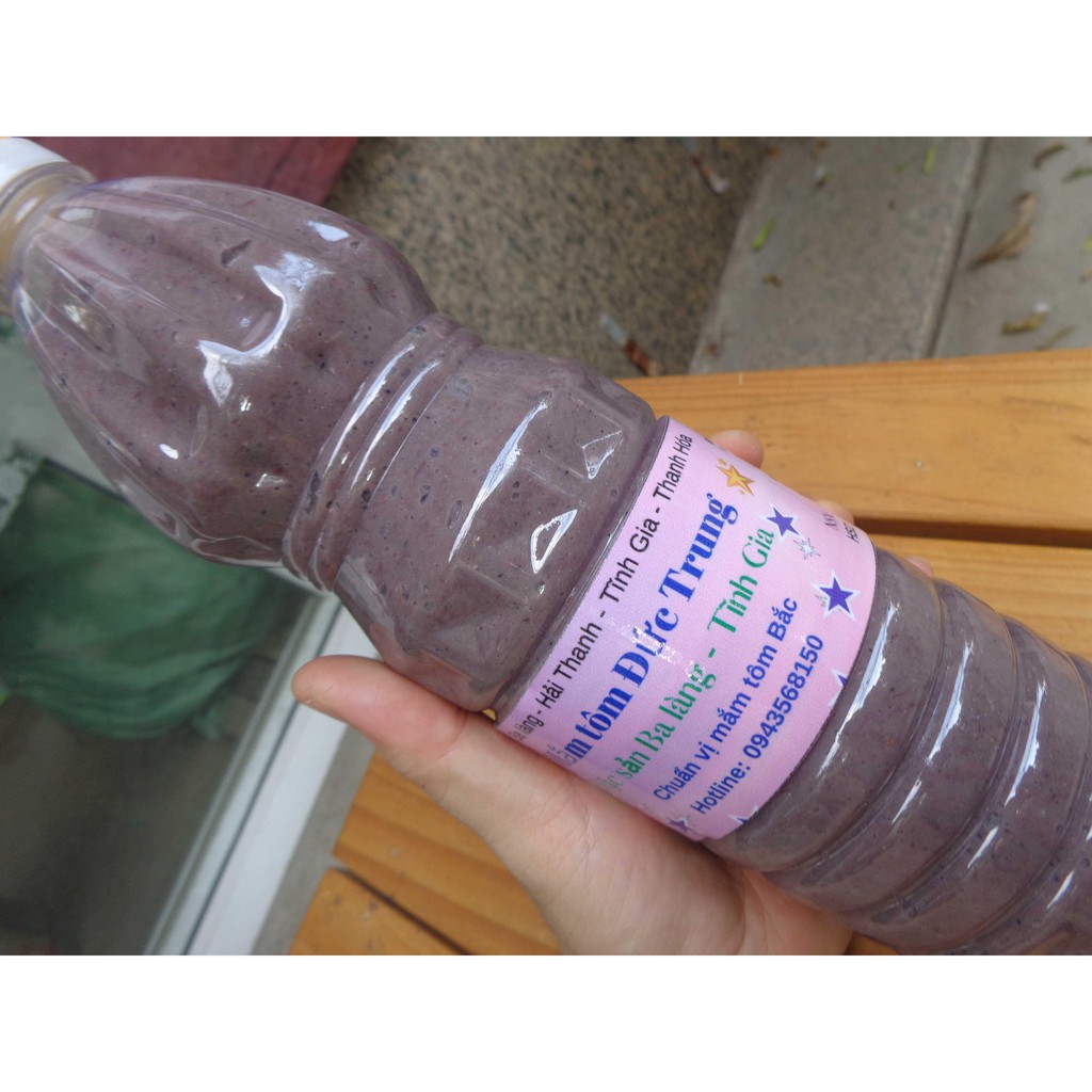 Đặc sản mắm tôm Ba Làng - Thanh Hóa chai 1 lít (đặc biệt thơm ngon, ăn một lần mê một đời)