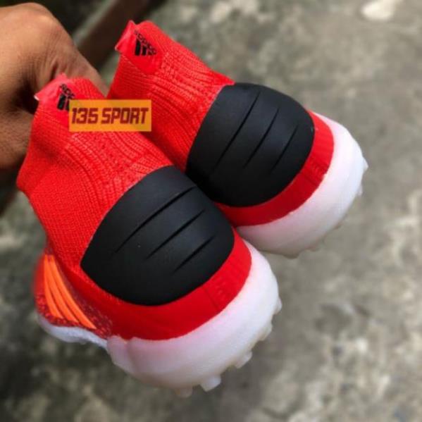 SẴN Giày Bóng Đá Không Dây Predator 19+ TF Đỏ !! ^