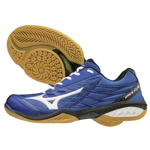 XẢ HẾT Giày cầu lông nam, giày bóng chuyền Mizuno Wave Claw 71GA191027 mẫu mới dành cho nam và nữ màu xanh