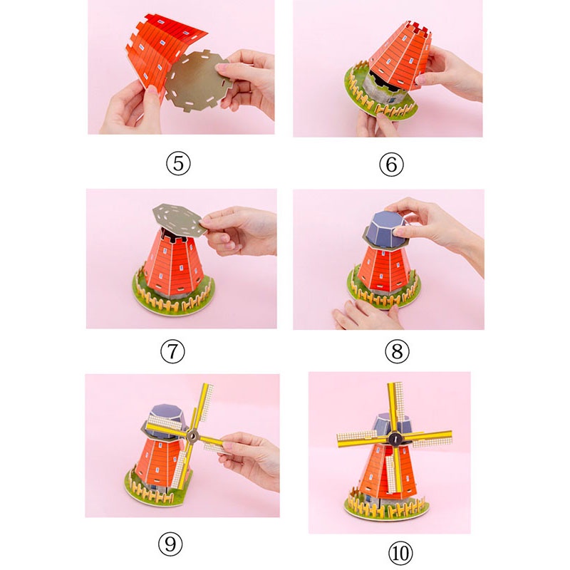 Đồ chơi nhà mô hình 3D bằng xốp cho bé