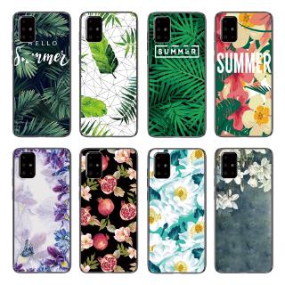 Ốp điện thoại TPU mềm in hoa hoạt hình cho Samsung Galaxy A91/A81/A71/A51/A21/A01 / Note 10 Lite/S10 Lite