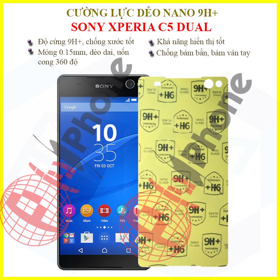 Dán cường lực dẻo nano Sony C5 Dual