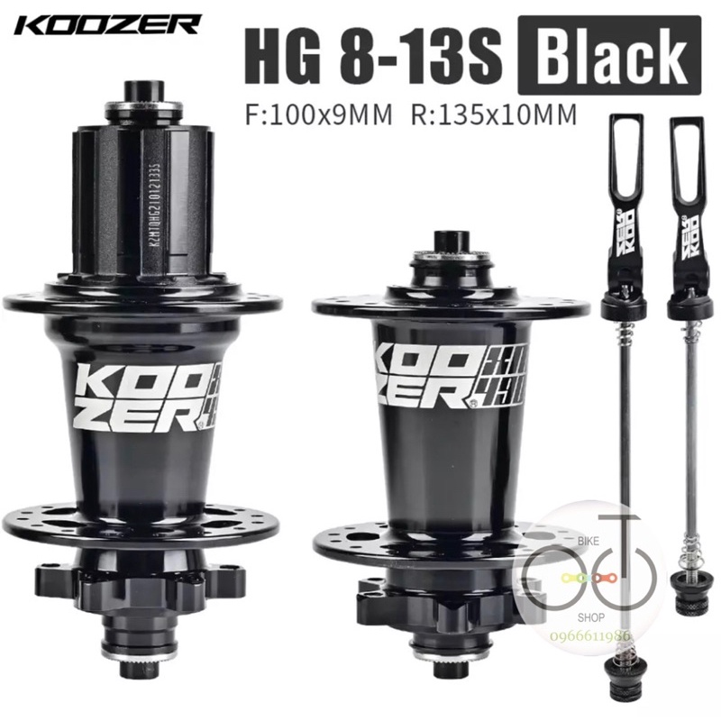 Bộ Hub  Xe đạp trước sau  Koozer XM490 Pro 32 lỗ