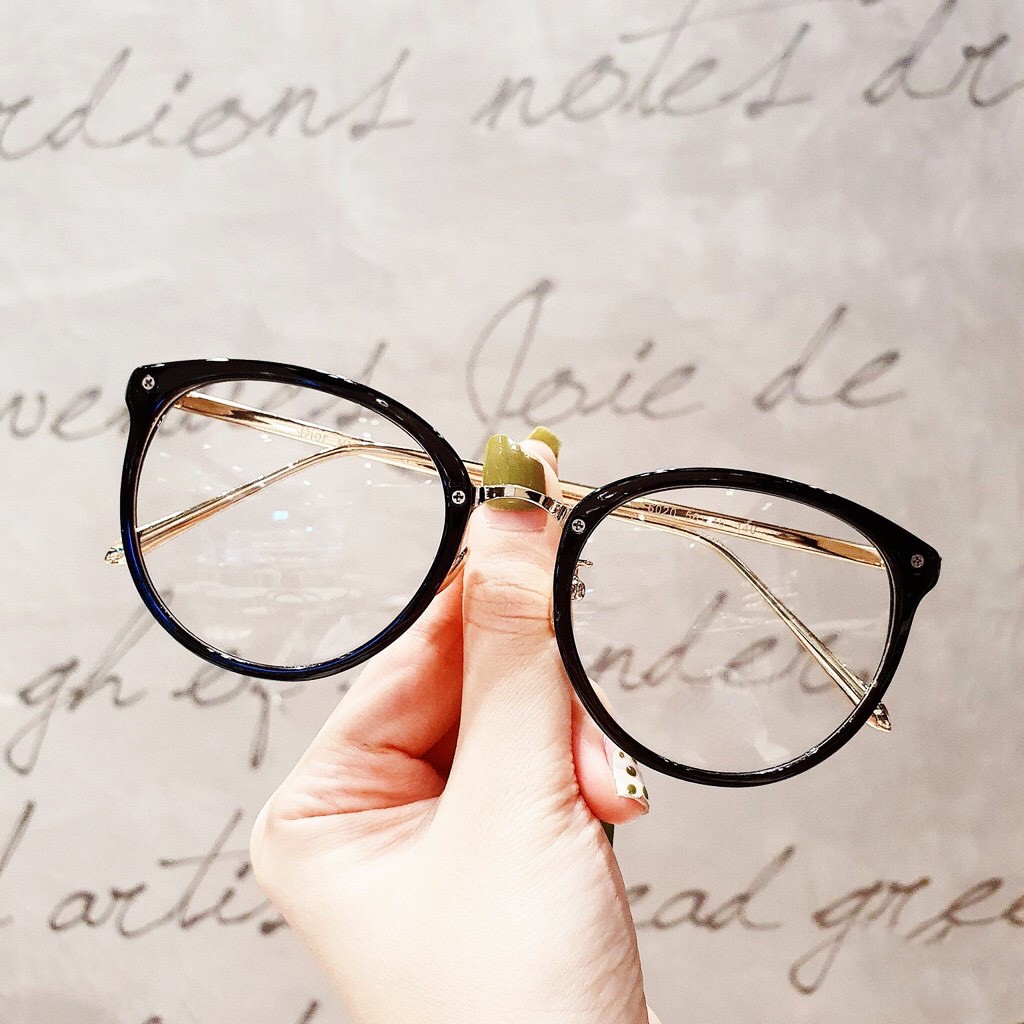 [Mã FASHION10 giảm 10K] Mắt Kính Tròn Gọng Kim Loại Hot Girl Phong Cách Retro siêu dễ thương | BigBuy360 - bigbuy360.vn