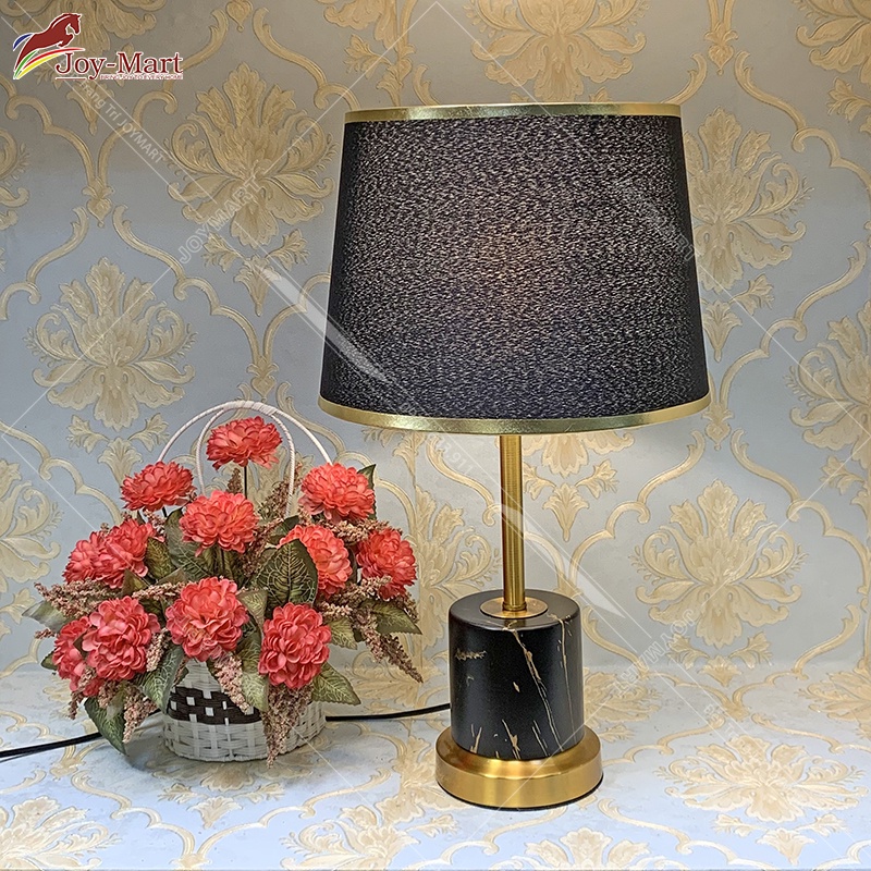 Đèn Ngủ Để Bàn Phong Cách Châu Âu Sang Trọng JOYMART MB9228 Đen Đèn Bàn Trang Trí Khách Sạn, Phòng Khách Hiện Đại