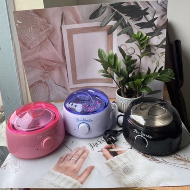 Combo nồi nấu sáp wax lông máy nấu sáp wax lông triệt lông tại nhà, Spa tặng que gỗ