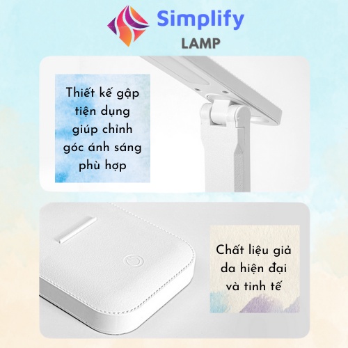 Đèn học cảm ứng mini Led chống cận cho bé, đèn bàn học sinh, làm việc S02- shop SIMPLIFY LAMP