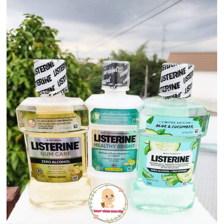 Nước súc miệng giữ hơi thở thơm mát Listerine 250ml