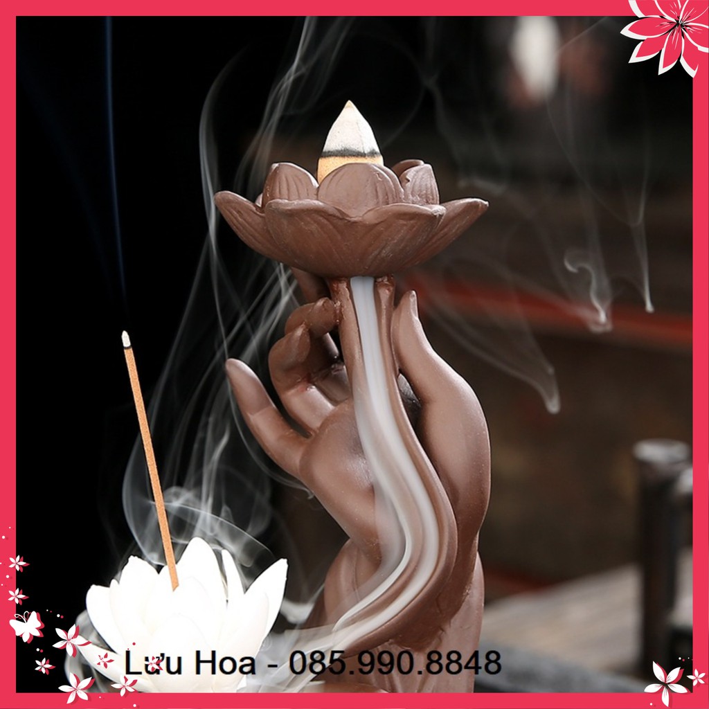 Thác xông trầm, đốt trầm, thác khói ngược Bàn Tay Phật - Trừ tà khí, hút tài lộc . | BigBuy360 - bigbuy360.vn