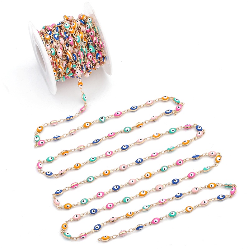 Chuỗi Hạt Pha Lê / Mắt Kính / Vòng Tay / Dây Chuyền Thủ Công Bằng Đồng 50cm diy