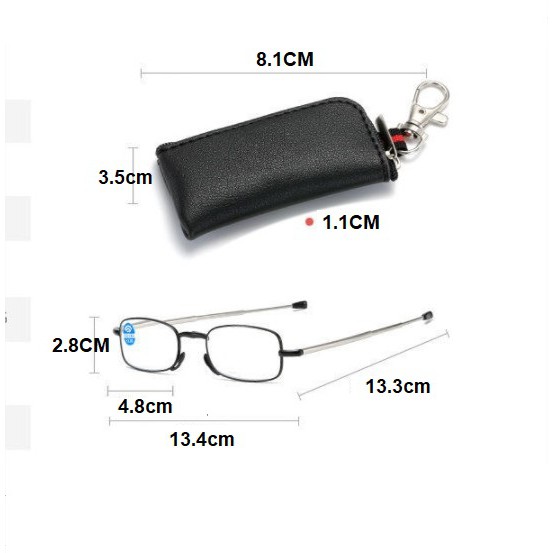 Kính lão thị viễn thị siêu gọn gọng rút Nhật bản có bao như ảnh đeo hông hoặc làm móc chìa khóa cực tiện | BigBuy360 - bigbuy360.vn
