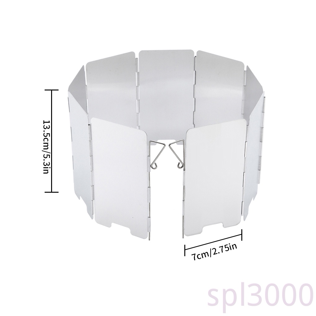 Tấm Chắn Gió 9 Tấm Có Thể Gấp Gọn Tiện Dụng Cho Bếp Nấu Ngoài Trời