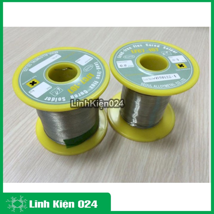 Thiếc hàn không chì hàn quốc LFC7-107 đường kính 0.8mm cuộn 1kg