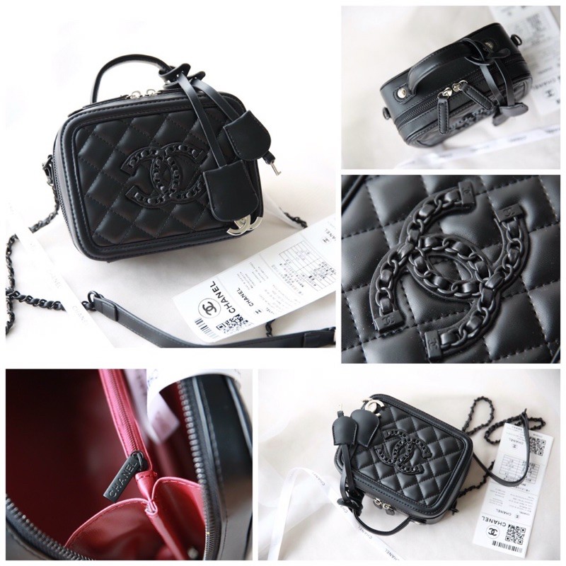 Túi Cốp Chanel Case Đen