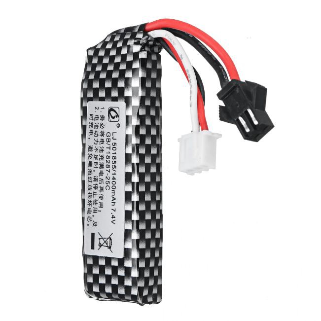 Pin 7.4V Vuông Dung Lượng 1400MAH Cho Các Dòng Đồ Chơi Chạy Pin